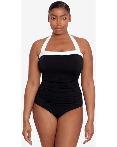 Lauren by Ralph Lauren Bel Air One-piece Swimsuit - Black