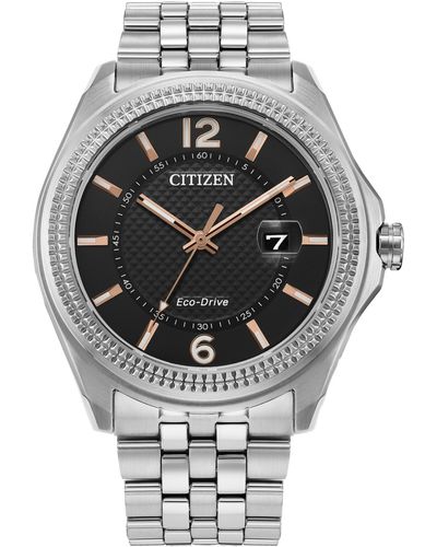 Citizen Eco-drive Corso Classic Stainless Steel Bracelet Watch 42mm - Gray