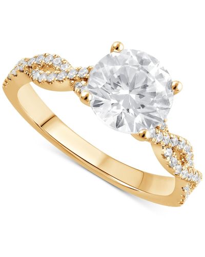 Badgley Mischka Certified Lab Grown Diamond Twist Engagement Ring (2 Ct. T.w. - White