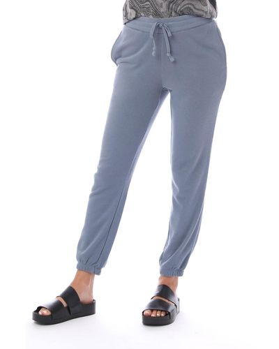 Alternative Apparel Washed French Terry Classic Sweatpant - Blue