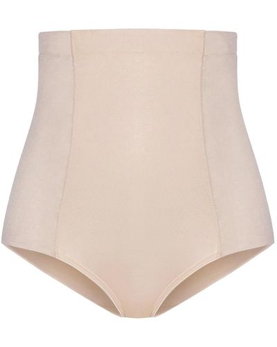 City Chic Trendy Plus Size Smooth & Chic Control Brief - Natural