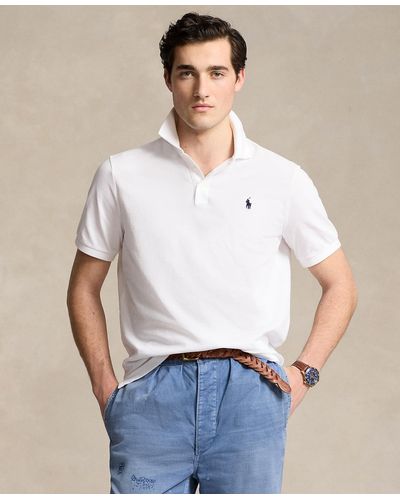 Polo Ralph Lauren Classic-fit Cotton Oxford Mesh Polo Shirt - White