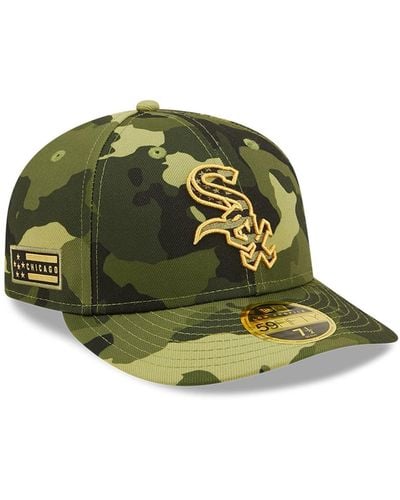 KTZ Chicago White Sox 2022 Armed Forces Day On-field Low Profile 59fifty Hat - Green
