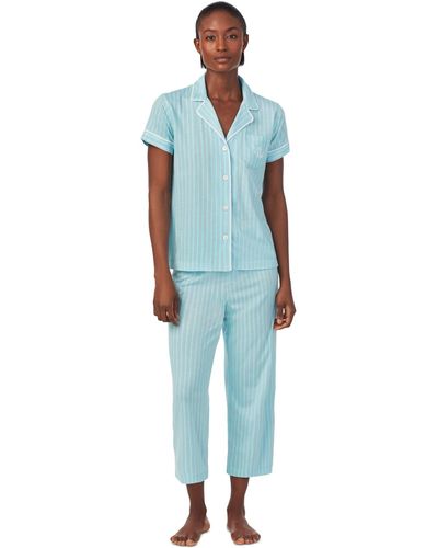 Lauren by Ralph Lauren 2-pc. Printed Capri Pajamas Set - Blue