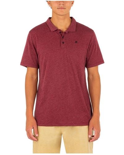 Hurley Ace Vista Short Sleeve Polo Shirt - Red