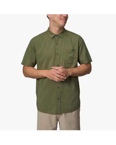Reef Collins Short Sleeve Woven Shirt - Green