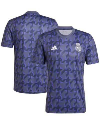 adidas Real Madrid 2023/24 Pre-match Top - Blue