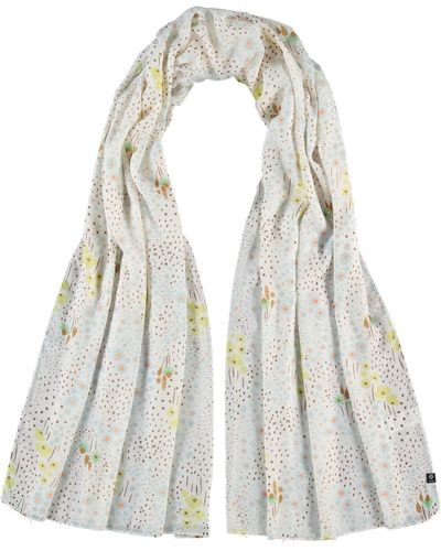 Fraas Ditsy Floral Scarf - White
