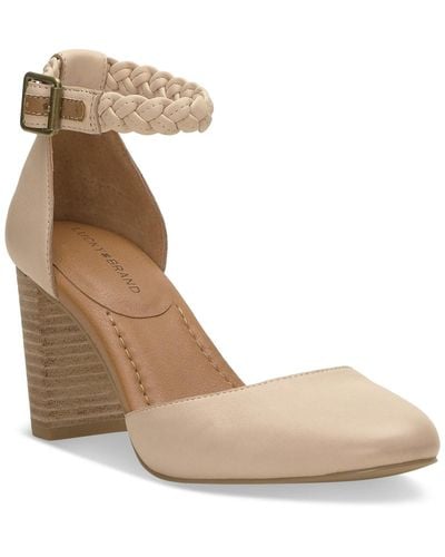 Lucky Brand Kainda Braided Ankle-strap Block-heel Pumps - Natural