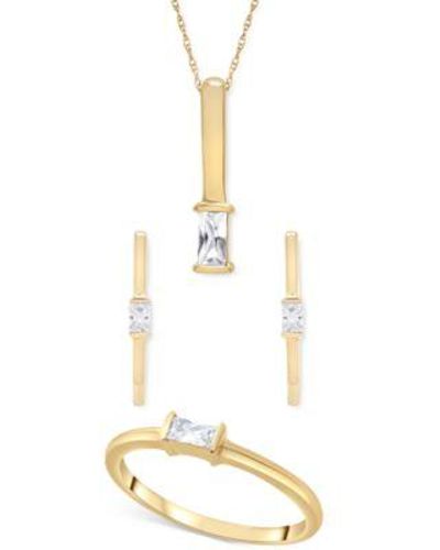 Wrapped in Love Certified Diamond Polished Bar Jewelry Collection In 14k Gold Created For Macys - Metallic