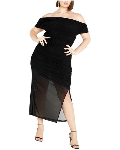 City Chic Plus Size Marianne Dress - Black