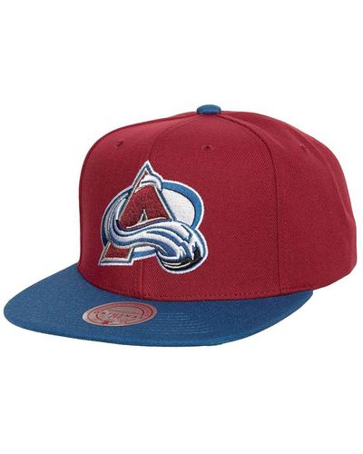 Mitchell & Ness Burgundy Colorado Avalanche Core Team Ground 2.0 Snapback Hat - Red