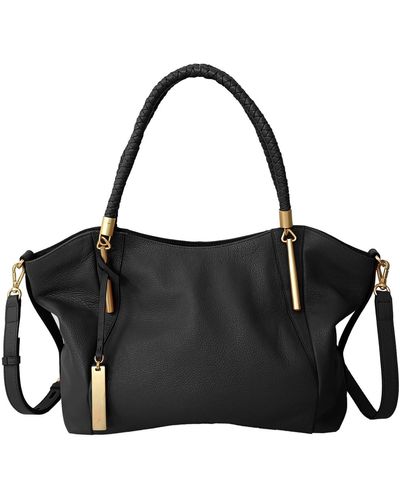 Lodis Arden Leather Tote - Black