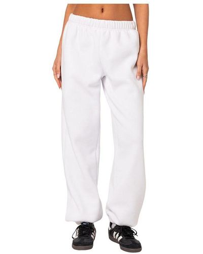 Edikted Clark Oversized Sweatpants - White