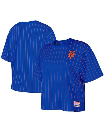 KTZ New York Mets Boxy Pinstripe T-shirt - Blue