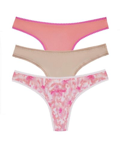 On Gossamer Mesh Hip G 3 Pack Underwear - Pink
