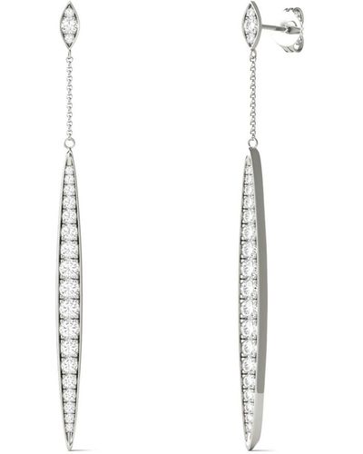 Charles & Colvard Moissanite Drop Earrings 1 Ct. T.w. Diamond Equivalent - White