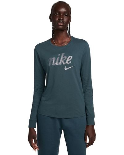 Nike Sportswear Essentials Long-sleeve Top - Blue
