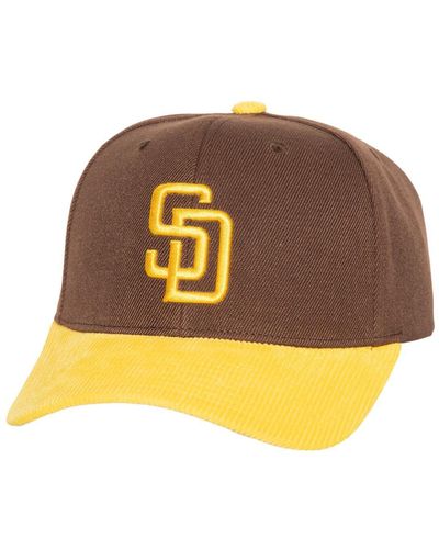 Mitchell & Ness San Diego Padres Corduroy Pro Snapback Hat - Orange