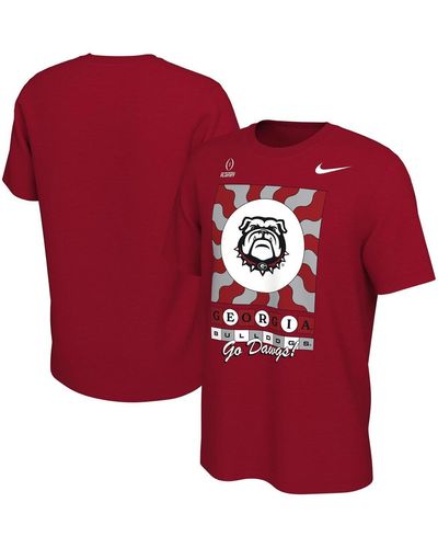 Nike Georgia Bulldogs College Football Playoff 2022 Peach Bowl Media Night T-shirt - Red