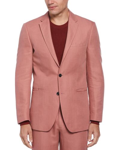 Perry Ellis Slim-fit Notch Lapel Suit Jacket - Red