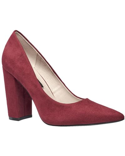French Connection Kelsey Block Heel Pumps - Purple