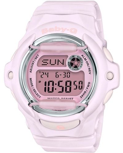 G-Shock Baby-g Digital Resin Strap Watch 42.6mm - Pink