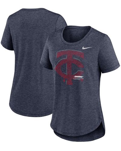 Nike Minnesota Twins Touch Tri-blend T-shirt - Blue