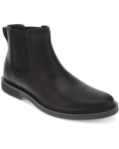 Dockers Townsend Slip Resistant Faux Leather Comfort Boots - Black