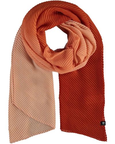 Fraas Ombre Plisse Scarf - Red
