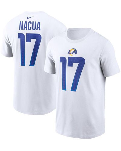 Nike Puka Nacua Los Angeles Rams Player Name And Number T-shirt - Blue