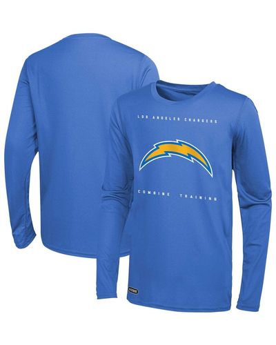 Outerstuff Los Angeles Chargers Side Drill Long Sleeve T-shirt - Blue