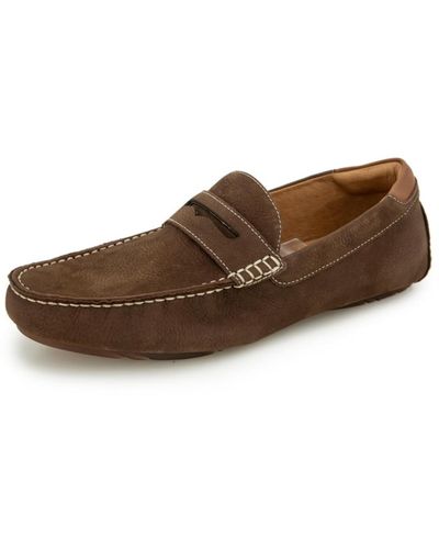 Gentle Souls Nyle Penny Lightweight Driver Shoes - Brown