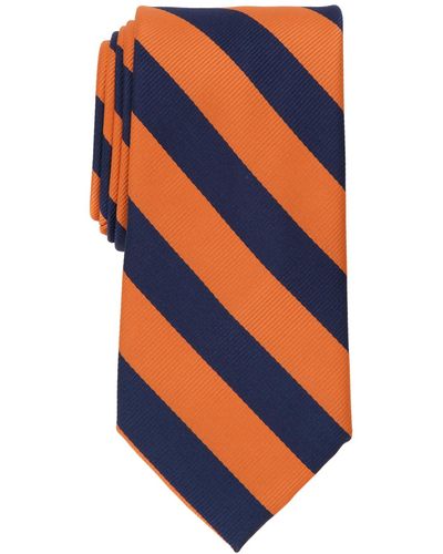 Club Room Classic Stripe Tie - Orange