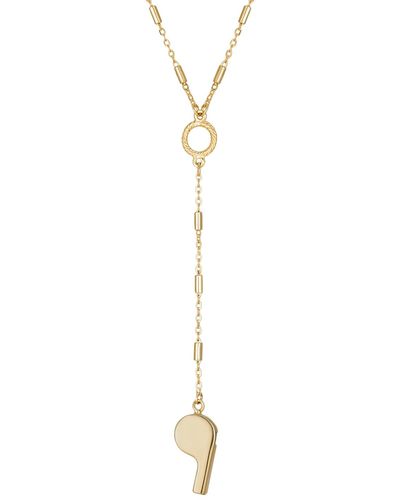 2028 14k Gold-tone Whistle 18" Y-necklace - Yellow