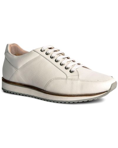 Anthony Veer Barack Leather Casual Fashion Sneaker - White