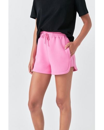 Grey Lab Scuba Shorts - Pink