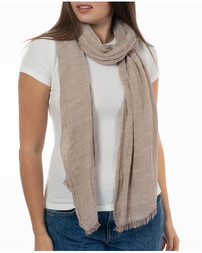 Style & Co. Textured Linen-look Scarf - Natural