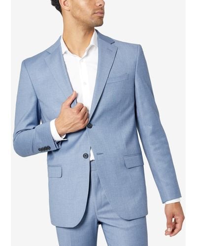 DKNY Modern-fit Window Stretch Suit Jacket - Blue