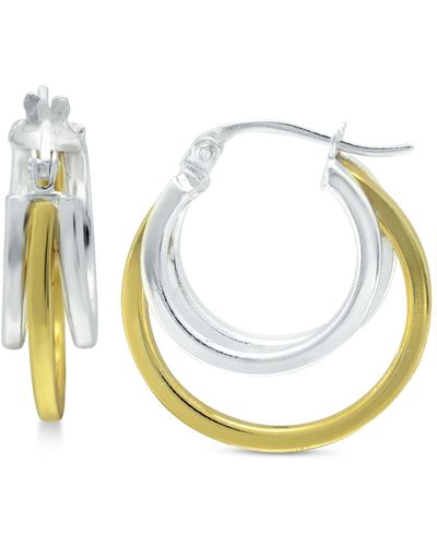 Giani Bernini Small Triple Hoop Earrings - Multicolor