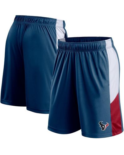 Fanatics Houston Texans Prep Colorblock Shorts - Blue