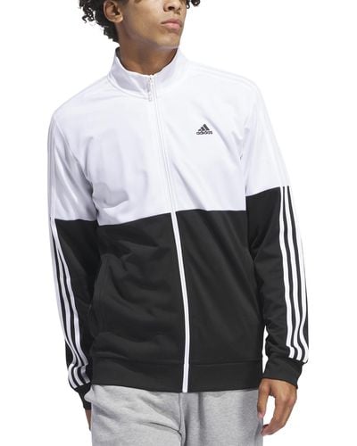 adidas Essentials Colorblocked Tricot Track Jacket - White