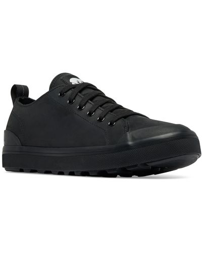 Sorel Metro Ii Low Waterproof Lace-up Sneakers - Black
