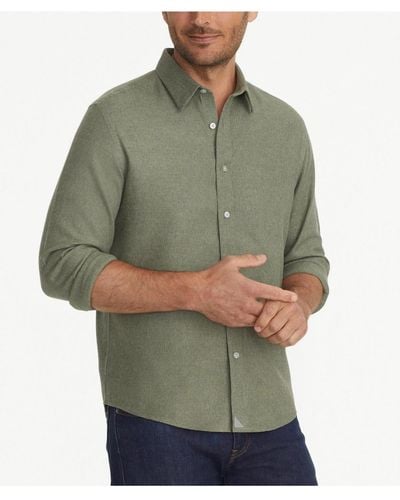 UNTUCKit Regular Fit Wrinkle-free Veneto Button Up Shirt - Green