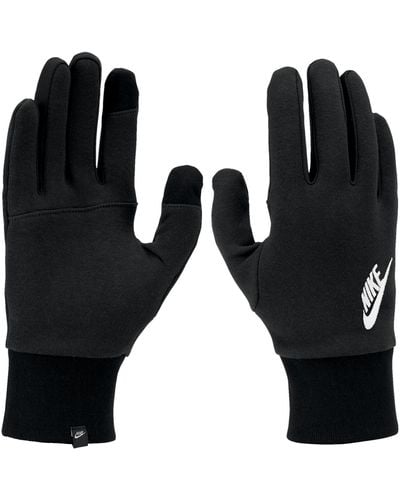 Nike Club Fleece 2.0 Embroidered Logo Tech Gloves - Black