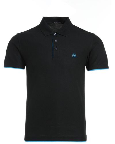 Bellemere New York Bellemere Casual Cotton Polo Shirt - Black