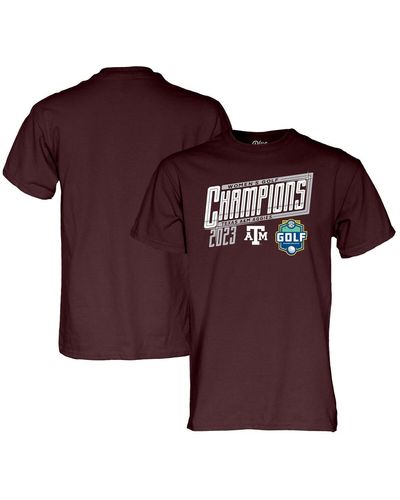 Blue 84 Texas A&m aggies 2023 Sec Golf Champions T-shirt - Red