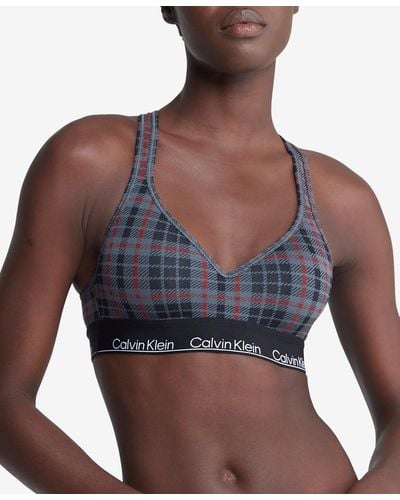 Calvin Klein Modern Cotton Holiday Padded Bralette Qf7781 in Red