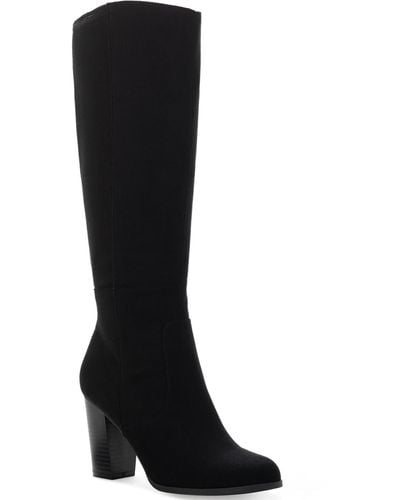 Style & Co. Addyy Wide-calf Dress Boots - Black