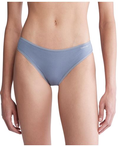 Calvin Klein Cotton Form Bikini Underwear Qd3644 - Blue